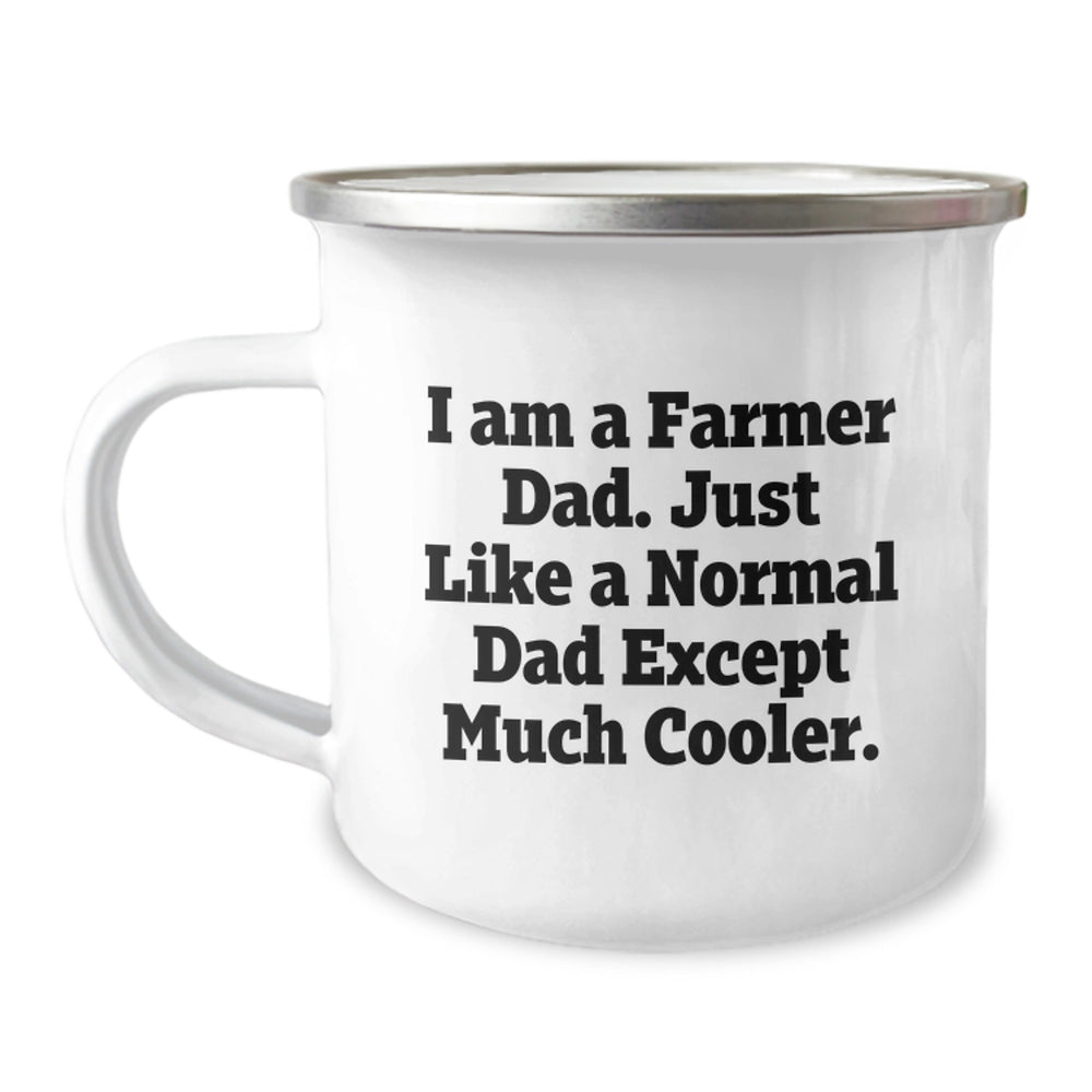 Funny Farmer Dad Camping Mug Gifts for Men - A Great Christmas Unique Gift from Husband to Wife, Sweetheart, or Friend - Image 1