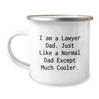 Load image into Gallery viewer, Funny Lawyer Dad Gifts - I Am A Lawyer Dad Camping Mug for Men - Unique Graduation Gifts from Parents to Son Lawyer - Image 1