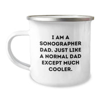Load image into Gallery viewer, Funny Sonographer Camping Mug Gifts for Sonographer Dad - Perfect Funny Graduation Unique Gifts from Dad to Sonographer - Image 1