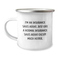 Load image into Gallery viewer, Insurance Sales Agent Funny Camping Mug Gifts from Coworkers to Insurance Sales Agent Graduation Unique Gifts - Image 1
