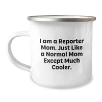 Load image into Gallery viewer, Funny Reporter Mom Gifts for Graduation Unique Camping Mug, Perfect for Friends, Family, or Coworkers - Enamel Finish - Image 1