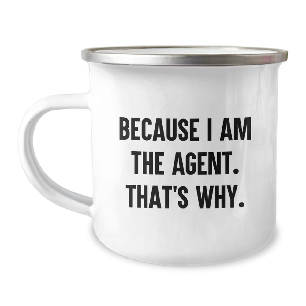 Gifts from Agent Lovers for Agent Enthusiasts - Funny Agent Camping Mug, Christmas Unique Gifts - Image 1