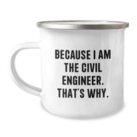 Load image into Gallery viewer, Civil Engineer Gift Ideas for Men Funny Quotes Camping Mug for Graduation Unique Gifts from Family Friends Coworkers - Image 1
