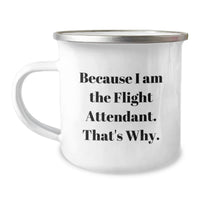 Load image into Gallery viewer, Flight Attendant Gifts for Him, Funny Camping Mug for Men, Unique Graduation Unique Gifts from Friends - Image 1