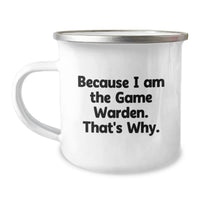 Load image into Gallery viewer, Game Warden Camping Mug Funny Inspirational Gifts from Friends for Men on Graduation Unique Day - Image 1