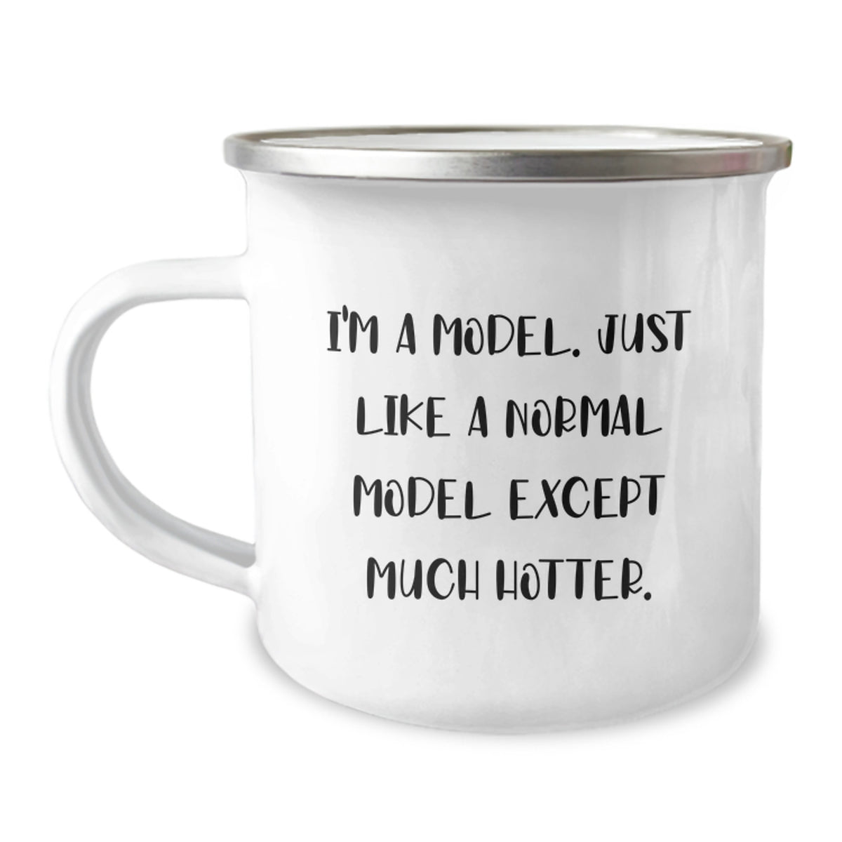 Funny Gifts for Models, I'm A Model, Just Like A Normal Model Except Much Hotter, Birthday Unique Gifts from Friends, Model Camping Mugs - Image 1