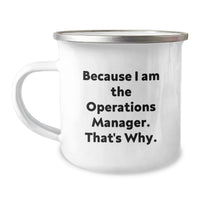 Load image into Gallery viewer, Unique Operations Manager Camping Mug, Funny Quote, Graduation Unique Gifts for Operations Manager by Friends - Image 1