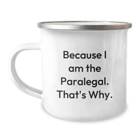 Load image into Gallery viewer, Funny Paralegal Gifts for Men from Friends, Paralegal Camping Mug, Inspirational Quote for Paralegal Graduation - Image 1