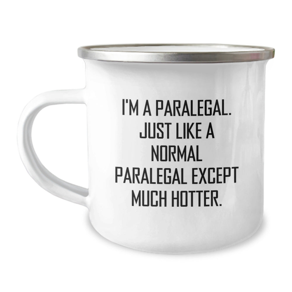 Paralegal Camping Mug Gifts from Men to Friends with Funny Quote, Perfect for Graduation Unique Gifts - Image 1
