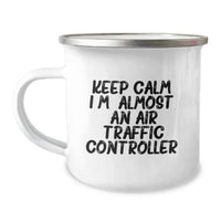 Load image into Gallery viewer, Unique Air Traffic Controller Gifts from Friends for Graduation - Funny Camping Mug with Keep Calm Quote - Air Traffic Controller Enthusiast Mug - Image 1