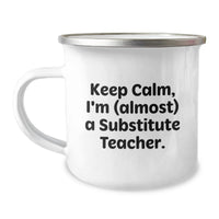 Load image into Gallery viewer, Substitute Teacher Keepsake Camping Mug for Him Graduation Gift - Image 1