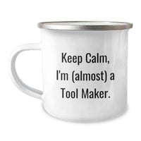 Load image into Gallery viewer, Tool Maker Keepsake Camping Mug for Him Birthday Gift With Enamel Finish - Image 1