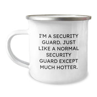 Load image into Gallery viewer, Security Guard Camping Mug, Funny Quote for Him or Her, Graduation Unique Gifts from Family, Friends or Coworkers - Image 1
