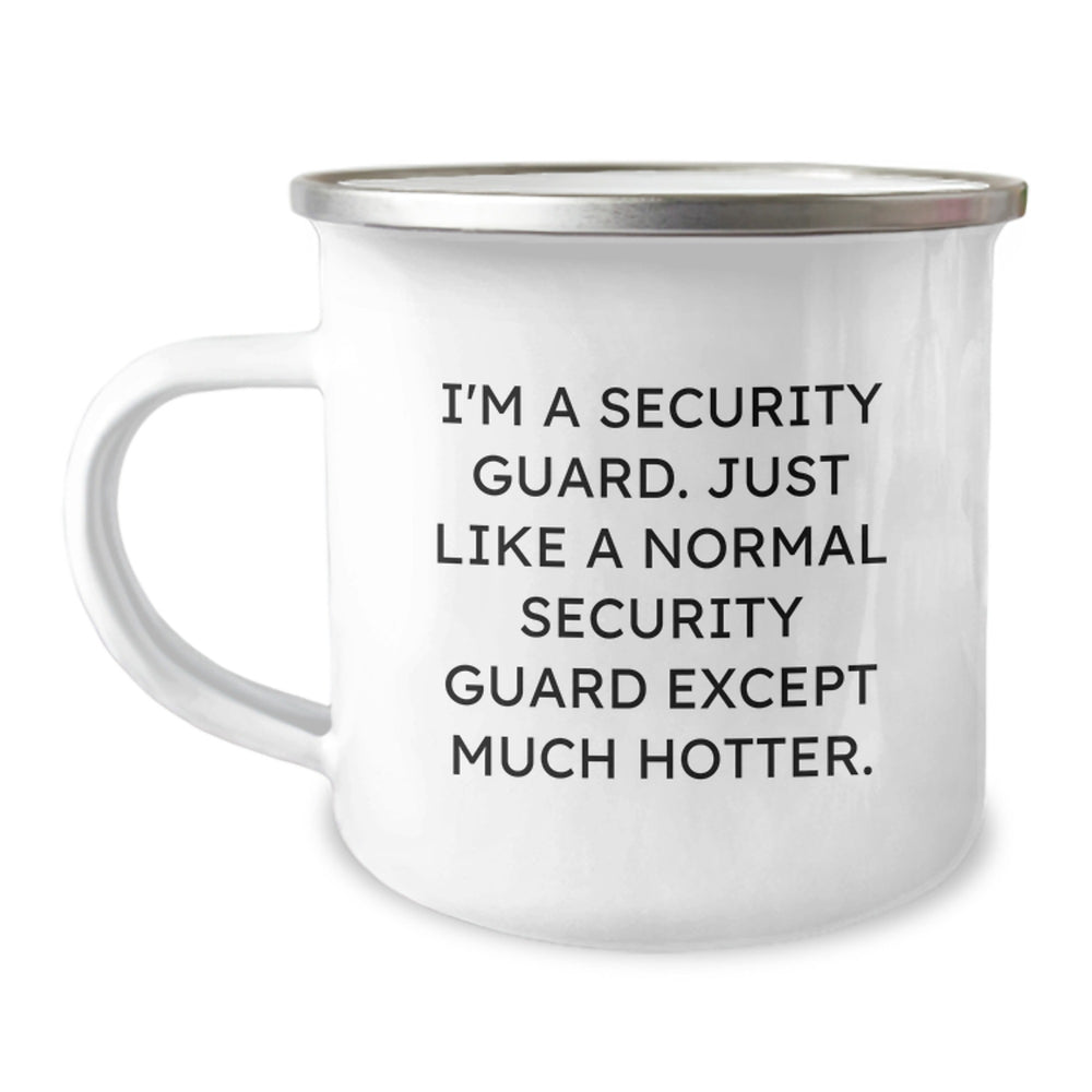 Security Guard Camping Mug, Funny Quote for Him or Her, Graduation Unique Gifts from Family, Friends or Coworkers - Image 1