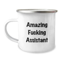 Load image into Gallery viewer, Funny Gifts from Men for Assistant with Amazing F--king Assistant Quote, Camping Mug for Graduation Unique Gifts - Image 1