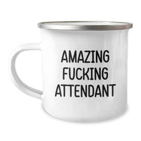 Load image into Gallery viewer, Attendant Camping Mug Keepsake for Him Graduation Gift Amazing Attendant - Image 1