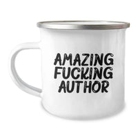 Load image into Gallery viewer, Author Keepsake Camping Mug for Him Graduation Gift Amazing Author - Image 1