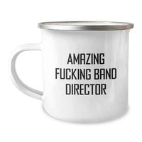Load image into Gallery viewer, Funny Quotes for Band Directors Gifts from Friends, Unique Graduation Gifts for Men, Amazing F--king Band Director Camping Mug - Image 1