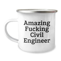 Load image into Gallery viewer, Funny Civil Engineer Gifts from Friends, Amazing Civil Engineer Camping Mug for Men, Graduation Unique Gifts - Image 1