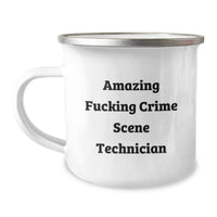 Load image into Gallery viewer, Funny Crime Scene Technician Gifts from Men to Birthday Crime Scene Technician, &#39;Amazing F--king Crime Scene Technician&#39; Mug for Camping, Unique Birthday Unique Gifts for Crime Scene Technician - Image 1
