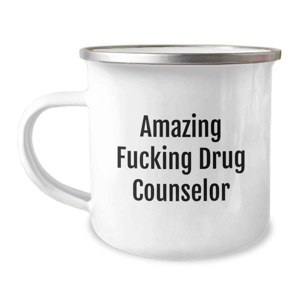 Inspirational Drug Counselor Gifts from Friends to Family - Amazing Camping Mug for Birthday Celebrations - Image 1