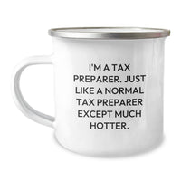 Load image into Gallery viewer, Humorous Tax Preparer Gifts for Men, Women, or Coworkers - Funny Camping Mug for Graduation - Image 1
