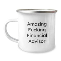 Load image into Gallery viewer, Financial Advisor Keepsake Camping Mug for Him Graduation Gift Stainless - Image 1