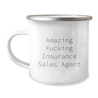 Load image into Gallery viewer, Insurance Sales Agent Keepsake Camping Mug for Him Birthday Gift - Image 1