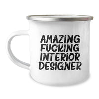 Load image into Gallery viewer, Interior Designer Keepsake Camping Mug for Him Birthday Gift - Image 1