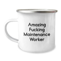 Load image into Gallery viewer, Maintenance Worker Keepsake Camping Mug for Him Birthday Gift - Image 1