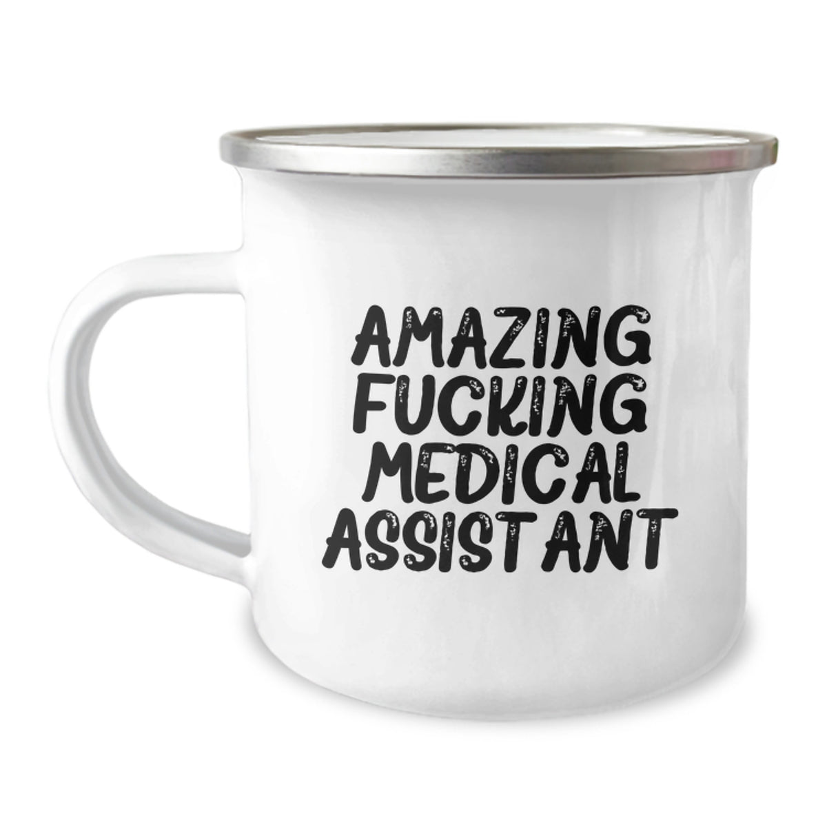 Funny Medical Assistant Gifts, 'Amazing F--king Medical Assistant' Quote, Camping Mug for Birthdays - Gifts from Friends, Family, or Coworkers for Medical Assistants - Image 1