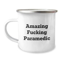 Load image into Gallery viewer, Birthday Gift Paramedic Camping Mug for Her – Amazing F***ing Paramedic - Image 1