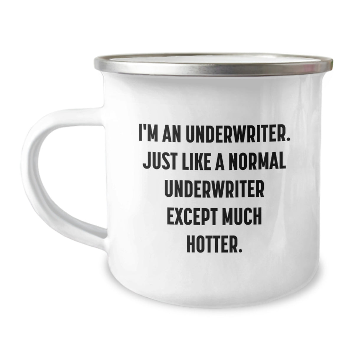 Underwriter Humor Gifts for Men from Coworkers - Funny Camping Mug for Graduation - Image 1