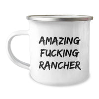 Load image into Gallery viewer, Funny Rancher Gifts for Men - Amazing Rancher Inspires Graduation Unique Gifts from Friends - Camping Mug for Rancher Lover - Image 1