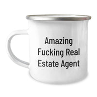 Load image into Gallery viewer, For Him Camping Mug Birthday Gift – Amazing F**king Real Estate Agent - Image 1