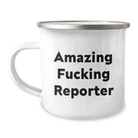 Load image into Gallery viewer, Funny Reporter Gifts for Men, Unique Graduation Unique Gifts from Friends, Best Camping Mug for Reporter Enthusiasts - Image 1