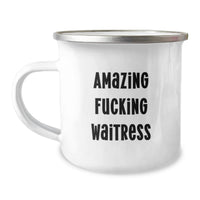 Load image into Gallery viewer, Amazing F***ing Waitress Camping Mug Keepsake for Him Graduation Gift - Image 1