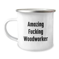 Load image into Gallery viewer, Funny Woodworker Camping Mug Gifts from Woodworker Friends for Woodworker Family and Friends - Image 1
