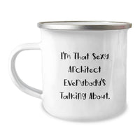 Load image into Gallery viewer, Architect Keepsake Camping Mug for Him Birthday Gift with Bold Quote - Image 1