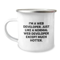 Load image into Gallery viewer, Funny Web Developer Gifts for Men from Coworkers, Unique Camping Mug for Graduation - Image 1
