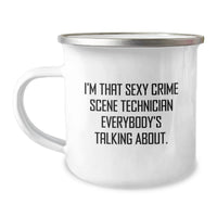 Load image into Gallery viewer, Crime Scene Technician Keepsake Camping Mug for Him Birthday Gift - Image 1