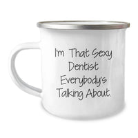 Load image into Gallery viewer, Dentist Keepsake Camping Mug for Him Birthday Gift with Bold Quote - Image 1