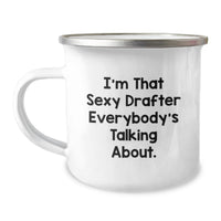 Load image into Gallery viewer, Drafter Keepsake Camping Mug for Him Birthday Gift with Bold Quote - Image 1