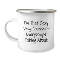 Load image into Gallery viewer, Birthday Gift Drug Counselor Premium Camping Mug for Her Present - Image 1