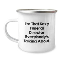 Load image into Gallery viewer, Funeral Director Birthday Gift for Her Present Premium Camping Mug - Image 1