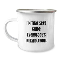 Load image into Gallery viewer, Birthday Gift Guide Camping Mug Present for Her – Sexy Guide Quote - Image 1