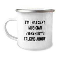 Load image into Gallery viewer, Musician Keepsake Camping Mug for Him Birthday Gift Bold Sleek - Image 1