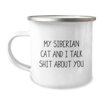 Load image into Gallery viewer, Siberian Cat Gifts for Men, Funny Camping Mug with Inspirational Quote, Gifts from Friends, Unique Graduation Gifts for Him - Image 1
