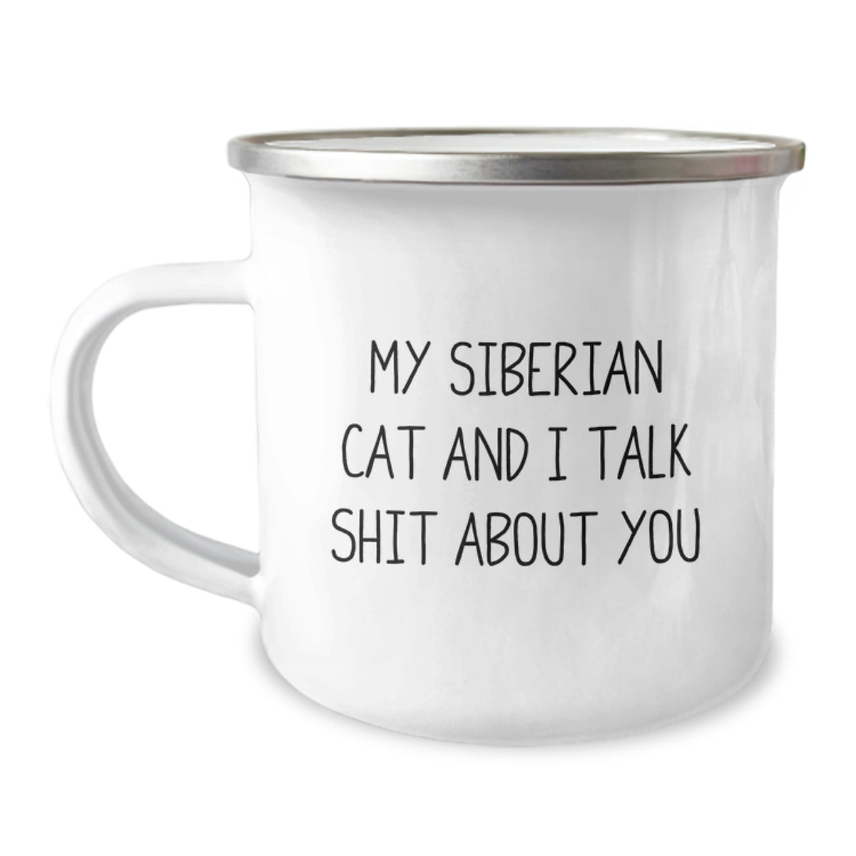 Siberian Cat Gifts for Men, Funny Camping Mug with Inspirational Quote, Gifts from Friends, Unique Graduation Gifts for Him - Image 1