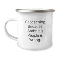 Load image into Gallery viewer, Geocaching Fun Gifts from Friends, Men, and Women to Geocaching Enthusiasts, Graduation Unique Gifts for Geocaching Lovers, Funny Camping Mug - Image 1